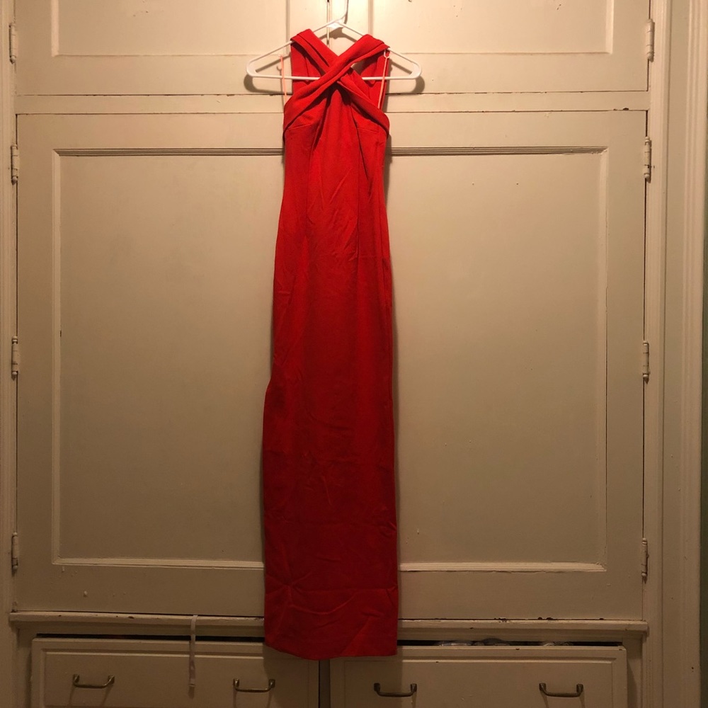 NICHOLAS Red Prom Dress - Picture 3 of 8